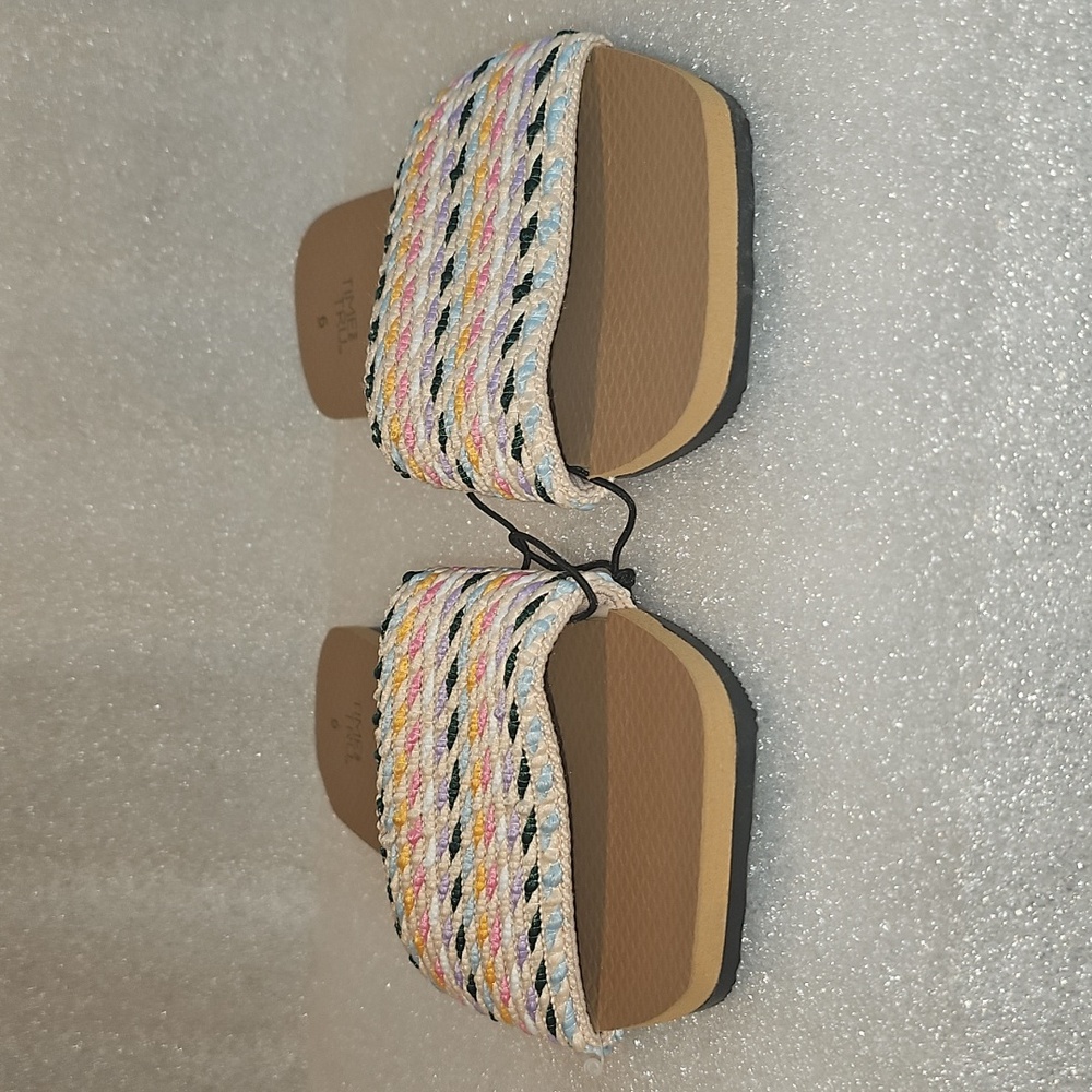 Time and Tru Women's Size 6 Woven Slide New - Picture 5 of 14